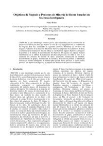 Objetivos de Negocio y Procesos de Minería de Datos Basados en