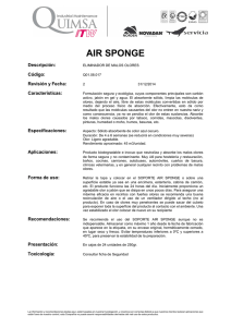 Ficha Técnica Air Sponge