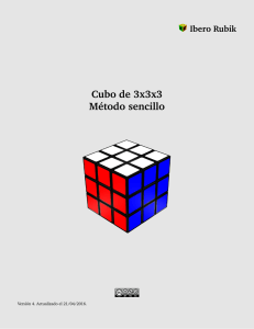 Cubo de 3x3x3 Método sencillo