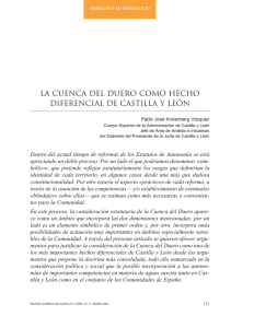 la cuenca del duero como hecho diferencial de castilla y león