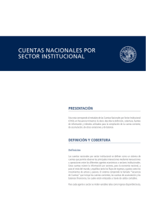Cuentas Nacionales por Sector Institucional