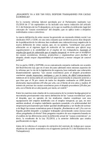 ¿REALMENTE VA A SER TAN FÁCIL DESPEDIR TRABAJADORES