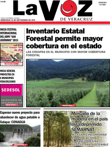 Inventario Estatal Forestal permite mayor cobertura en el estado