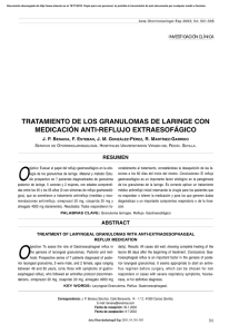 TRATAMIENTO DE LOS GRANULOMAS DE LARINGE CON