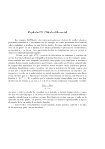 Capítulo III: Cálculo diferencial