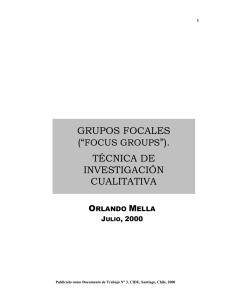 grupos focales técnica de investigación cualitativa