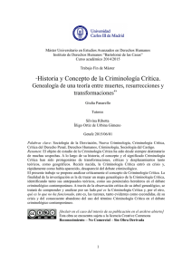 Historia y concepto de la criminología crítica - e