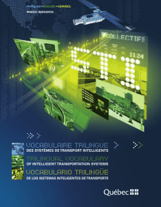 Vocabulario trilingüe de los sistemas inteligentes de transporte