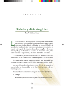 Diabetes y dieta sin gluten