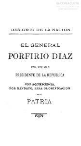 PORFIRIO DÍAZ - Biblioteca Digital