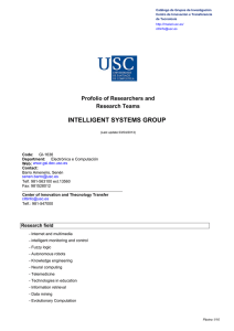 INTELLIGENT SYSTEMS GROUP - Investigación e Innovación