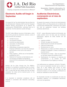 Electronic Audits will begin in September