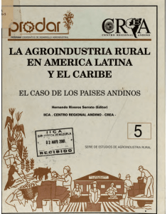 La Agroindustria Rural En America Latina Y El Caribe