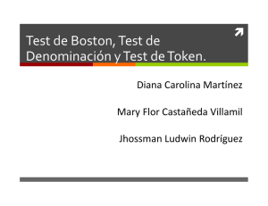 Test de Boston, Denominación y Token