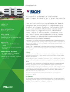 Visión Banco expande sus operaciones virtualizando escritorios, de