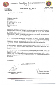 Asociación Colombiana de Empleados Bancarios DIRECCIÓN