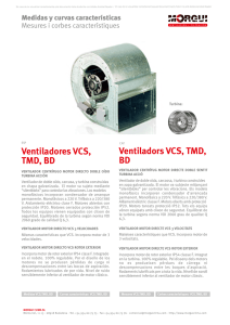 Ventiladores VCS, TMD, BD