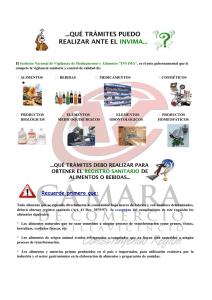 registro alimentos invima - Cámara de Comercio de Villavicencio