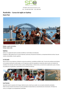 Australia - Cursos de inglés en Sydney Demí Pair sos de inglés en