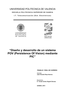 “Diseño y desarrollo de un sistema POV (Persistence Of Vision