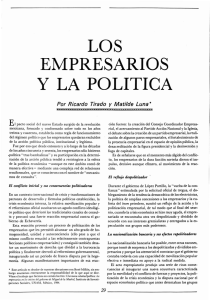 LOS EMPRESARIOS y LA POLITICA - Revista de la Universidad de