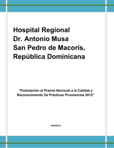 Hospital Regional Dr. Antonio Musa San Pedro de Macorís