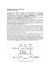 Generalidades de vacunas