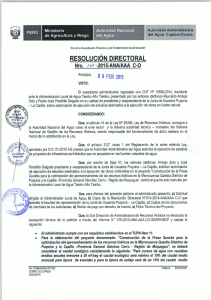 resolución directoral