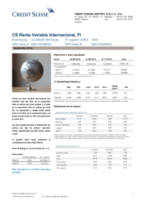 CS Renta Variable Internacional, FI