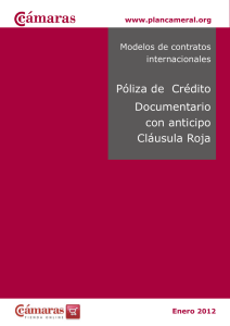 Modelo de Poliza Credito Documentario Con_Anticipo Clausula Roja