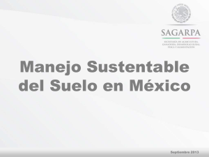 Estado actual del uso del Suelo en México