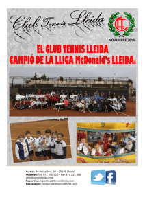 Veure - Club Tennis Lleida