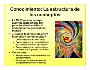 Conocimiento: La estructura de los conceptos