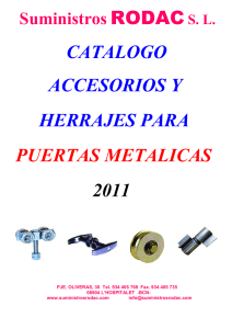 Catalogo Accesorios Y Herrajes Para Puertas Metalicas