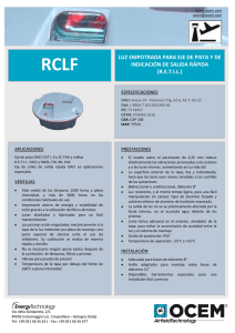 RCLF Luz Empotrada para Eje de Pista y de Indicación de Salida