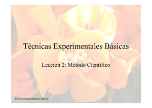 Técnicas Experimentales Básicas