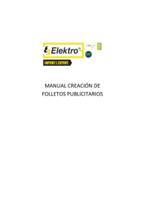 MANUAL CREACIÓN DE FOLLETOS PUBLICITARIOS