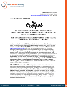 4/24/13 el director de la pelicula the crumbles lanza un video