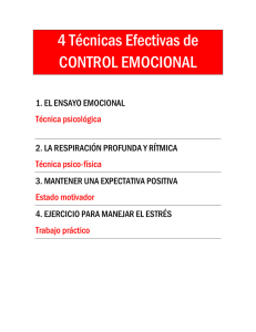 4 Técnicas Efectivas de CONTROL EMOCIONAL