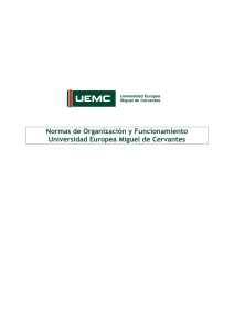 Normas de Organización y Funcionamiento Universidad Europea