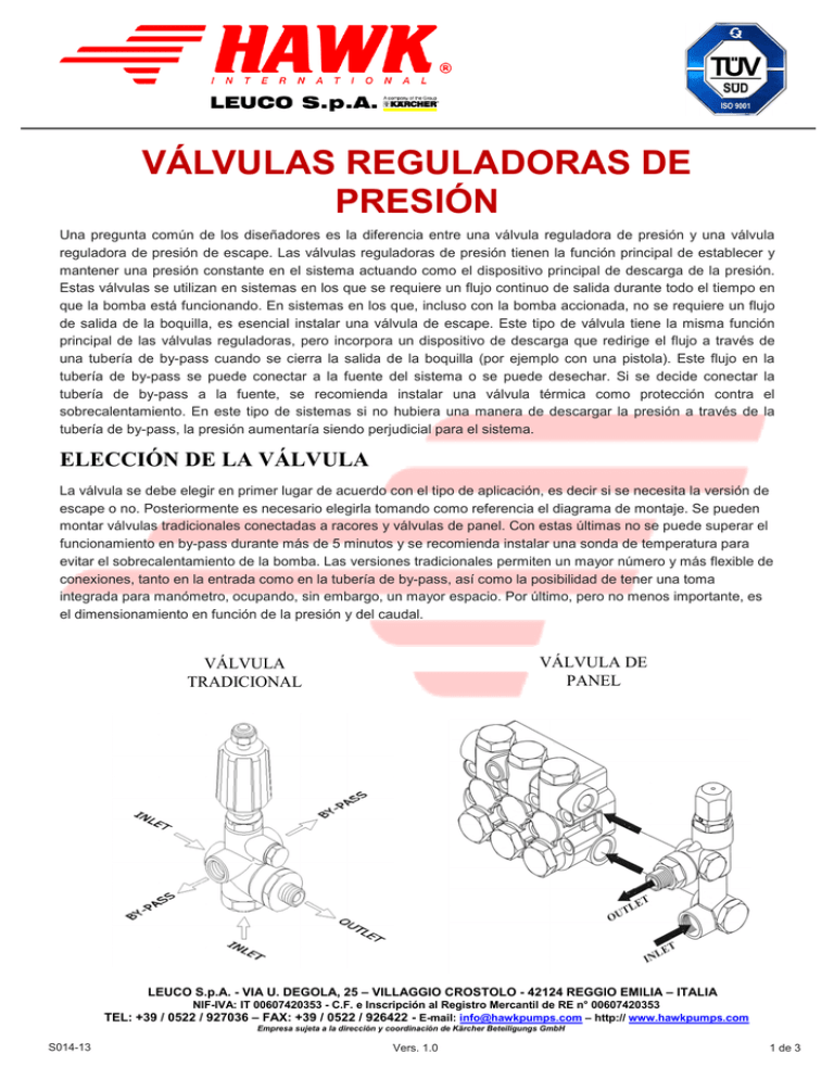 V Lvulas Reguladoras De Presi N