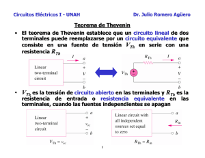 Teoremas de Thevenin y Norton