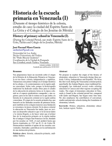 Historia de la escuela primaria en Venezuela