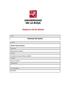 Uniones de hecho - Biblioteca de la Universidad de La Rioja