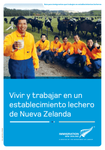 Vivir y trabajar en un establecimiento lechero de Nueva Zelanda