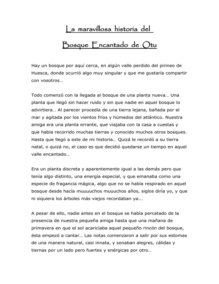 La maravillosa historia del Bosque Encantado de Otu