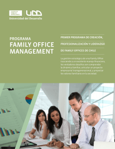 family office management - Facultad de Economía y Negocios | UDD