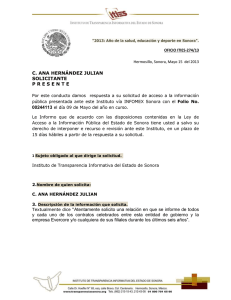 244113 - Instituto Sonorense de Transparencia, Acceso a la