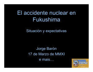 El accidente nuclear en Fukushima