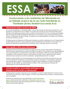 ESSA Overview - Español - Minnesota Department of Education